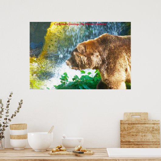 Poster Noël Salutations Mon Hunter Gatherer (Cuisine)