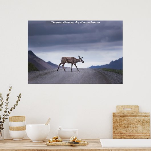 Poster Noël Salutations Mon Hunter Gatherer (Cuisine)
