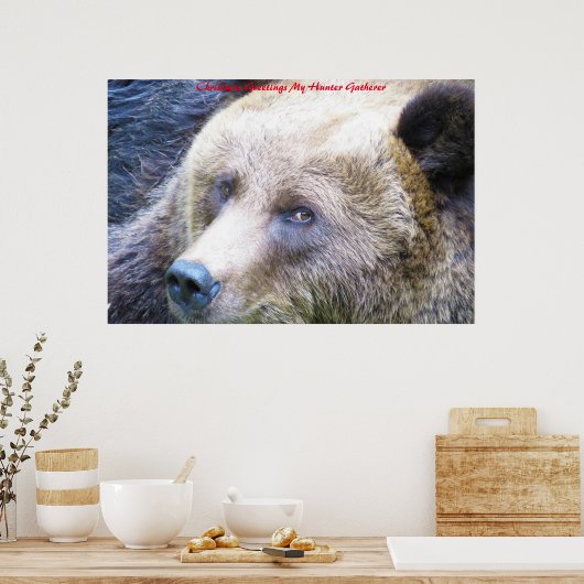 Poster Noël Salutations Mon Hunter Gatherer (Cuisine)