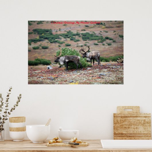 Poster Noël Salutations Mon Hunter Gatherer (Cuisine)