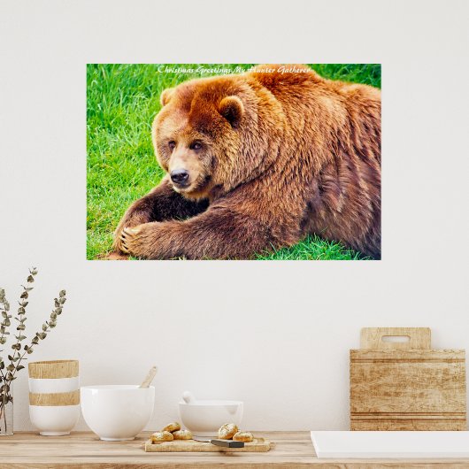 Poster Noël Salutations Mon Hunter Gatherer (Cuisine)