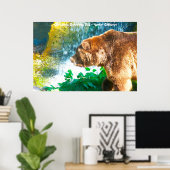 Poster Noël salutations Papa Hunter Gatherer (Bureau à domicile)