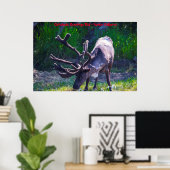 Poster Noël salutations Papa Hunter Gatherer (Bureau à domicile)