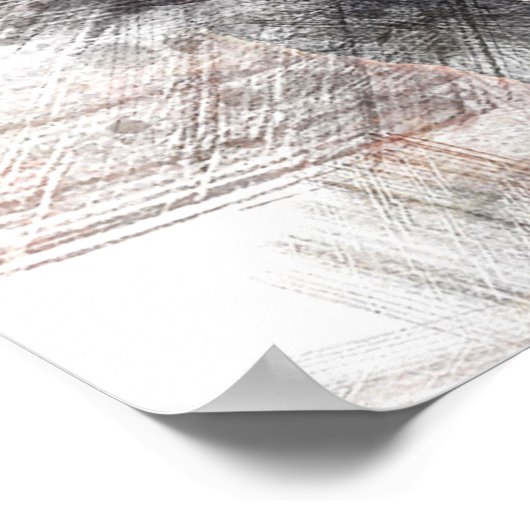 Poster Noël salutations Papa Hunter Gatherer (Coin)