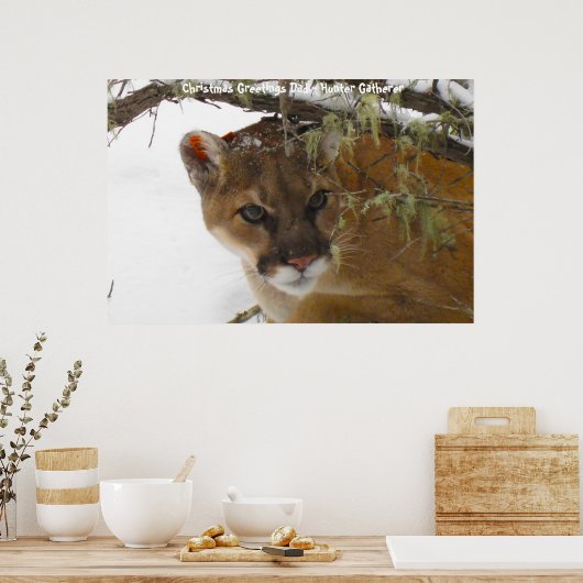 Poster Noël salutations Papa Hunter Gatherer (Cuisine)