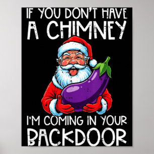 Poster Noël Si Vous N'avez Pas De Cheminée Xmas Humour Ad