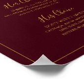 Poster Noël simple | Signature rouge Signet boisson