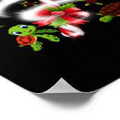 Poster Noël sucré à la tortue (Coin)
