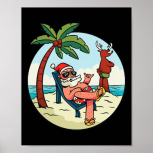 Poster Noël Sur La Plage Noël En Juillet