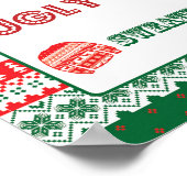 Poster Noël - Sweater moche - Tacky - Signe (Coin)