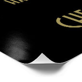 Poster Noël Vacances Cocktail Boissons Invitation (Coin)