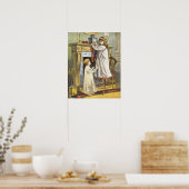 Poster Noël victorien, Bas de Noël pour enfants (Cuisine)