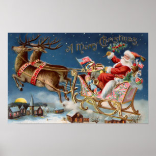 Poster Noël vintage