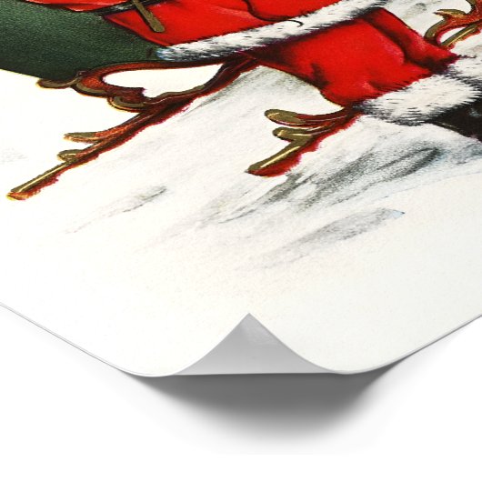 Poster Noël vintage (Coin)