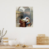 Poster Noël vintage, Saint Nicolas Naughty ou Nice (Cuisine)