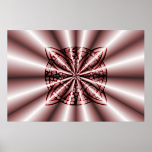 Poster Noeud celtique Original Rouge unique