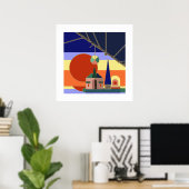 Poster Nœud de coucher de soleil 5W (Bureau à domicile)