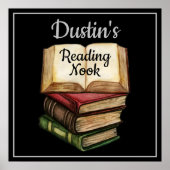 Poster Noeud de lecture noir (Devant)