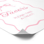 Poster Noeud papillon rose (Coin)