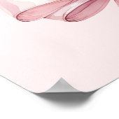 Poster Nœud rose blush de confirmation de bienvenue (Coin)