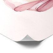 Poster Nœud rose blush pour la bienvenue de la Première S (Coin)