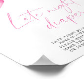 Poster Nœud rose - Jeu de couches de nuit (Coin)