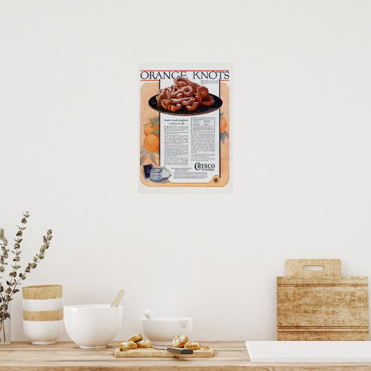Poster Noeuds orange (Cuisine)