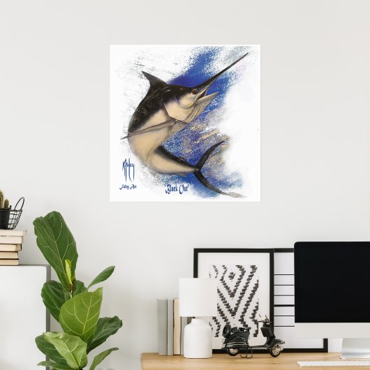 Poster Noir (Bureau à domicile)