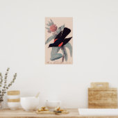 Poster Noir à ailes rouges par John James Audubon (Cuisine)