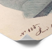 Poster Noir à ailes rouges par John James Audubon (Coin)