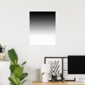 Poster noir à blanc pour la photographie (Bureau à domicile)