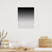 Poster noir à gris pour la photographie (Cuisine)