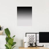 Poster noir à gris pour la photographie (Bureau à domicile)
