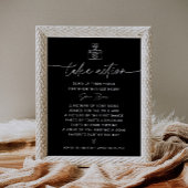 Poster NOIR Agir Mariage I Spy Sign