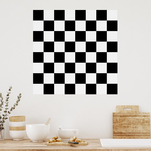 Poster noir, blanc (Cuisine)