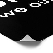 Poster Noir & Blanc Drôle Citation bruh. nous dehors. (Coin)