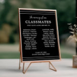Poster Noir Blanc En Mémoire De Nos Camarades Retrouvaill<br><div class="desc">Ce poster de mémoire blanc et charmant sur l'école noire est une belle façon de se souvenir de ces camarades de classe qui sont passés,  mais on se souviendra toujours.</div>