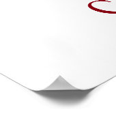 Poster Noir Blanc Encre numérique Motivationnel Courage W (Coin)