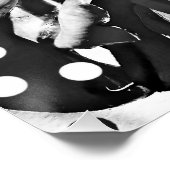 Poster noir & blanc Fleur d'ananas DUO Glossy (Coin)