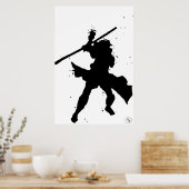 Poster Noir blanc Gambit Art (Cuisine)