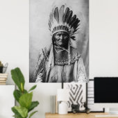 Poster noir & blanc Geronimo Histoire Photographie (Bureau à domicile)