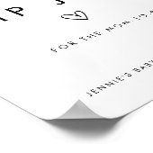 Poster Noir & Blanc Minimaliste Parenting Astuce Jar (Coin)