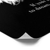 Poster Noir Blanc Motivation leadership aigle chauve (Coin)