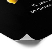 Poster Noir Blanc Motivation leadership aigle chauve (Coin)