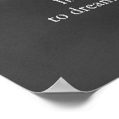 Poster Noir Blanc Motivation Leadership Oeil d'aigle (Coin)