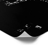 Poster Noir Blanc New York City Night (Coin)