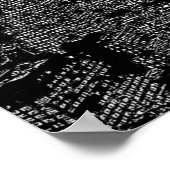 Poster Noir Blanc New York City Night (Coin)