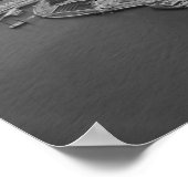 Poster Noir blanc New York City Skyline (Coin)