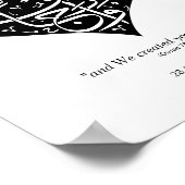 Poster Noir & Blanc Nous vous avons créés en couples Nikk (Coin)