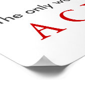 Poster Noir Blanc Réalisation Motivation Basketball (Coin)